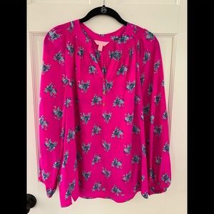 Lilly Pulitzer bright pink Blouse